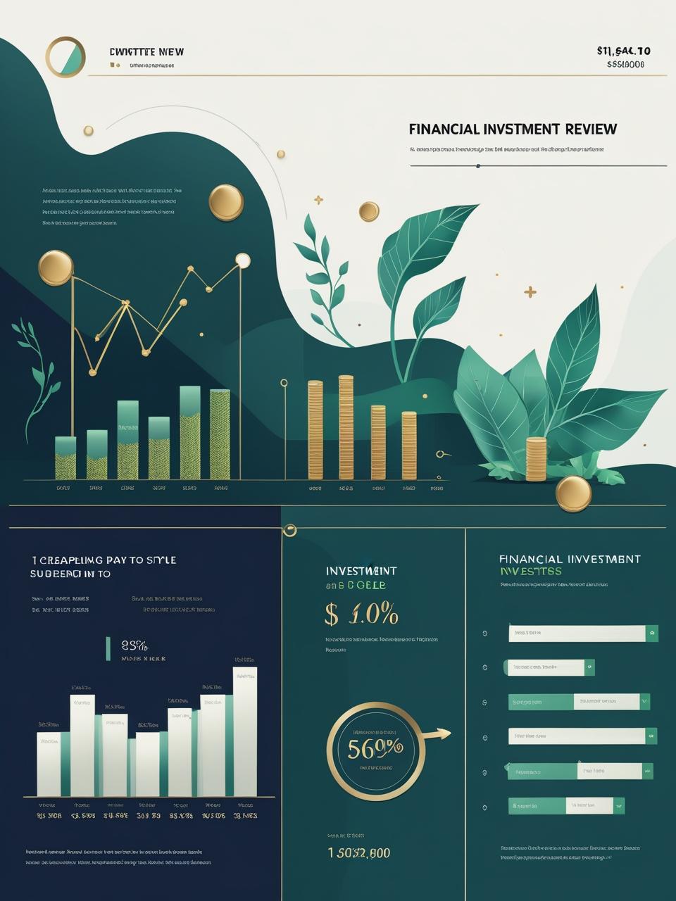 Infográfico sobre revisão de investimentos financeiros